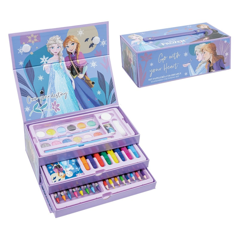 Disney Frozen 43-Piece Colouring Stationery Set