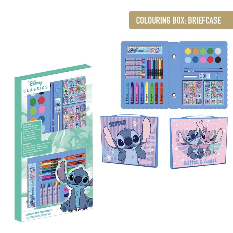 Disney Stitch Colouring Stationery Set Box
