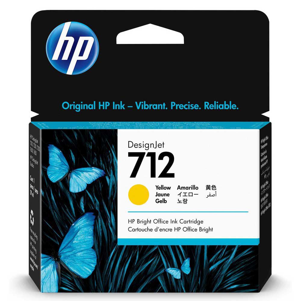 HP 712 Yellow 29ml DesignJet Original Ink - 3ED69A