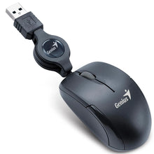 Load image into Gallery viewer, Genius Micro Traveler USB Mouse Black