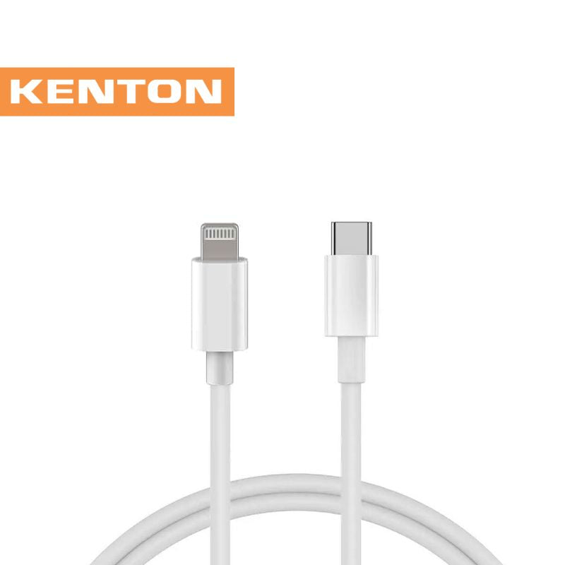 Kenton Type-C to iPhone Charger Cables + Fast Wall Charger Bundle - KTYPECCABLE2SB