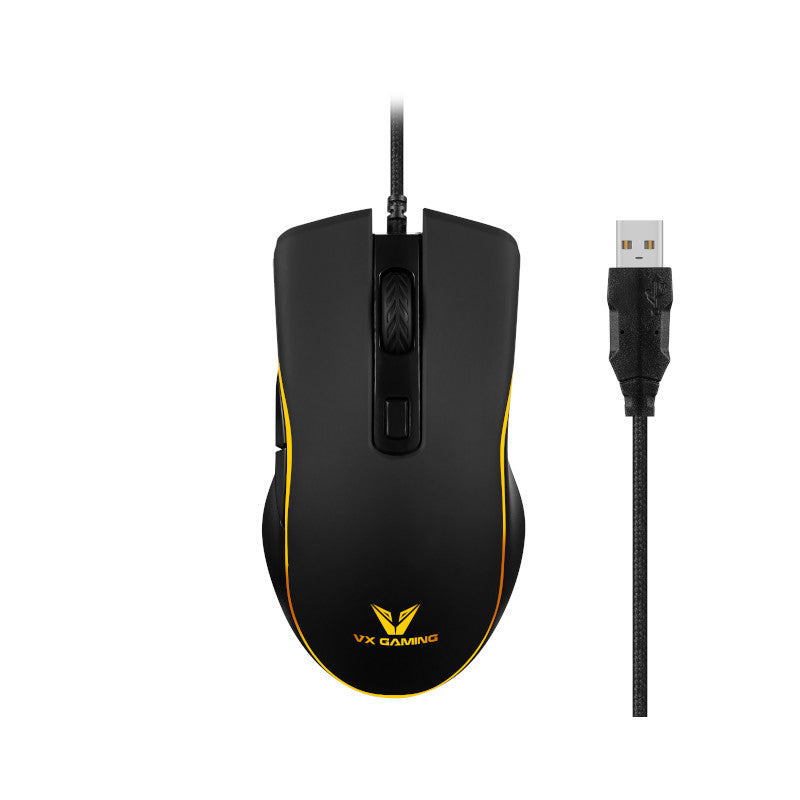 VX Gaming Hypnos Series Wired USB Gaming Mouse with Rainbow Lighting