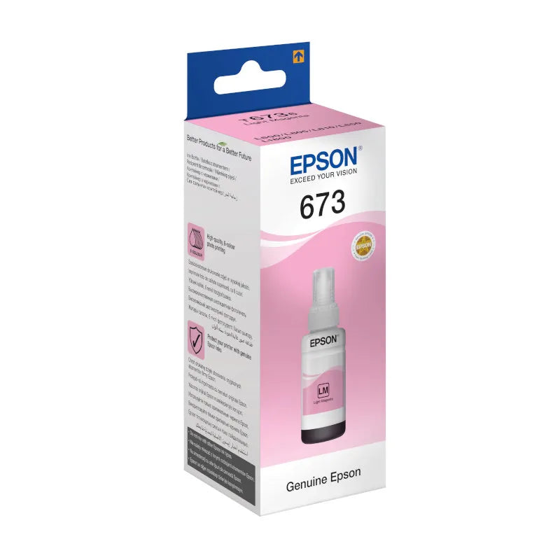 Epson 673 EcoTank Light Magenta Original Ink Bottle