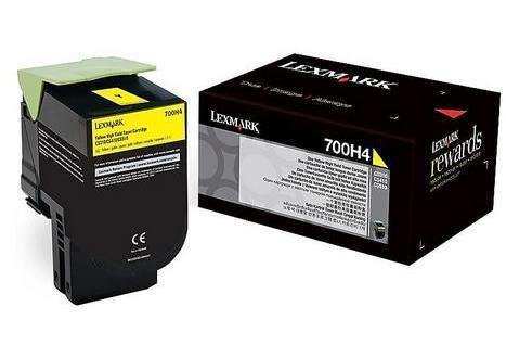 Lexmark 700H4 toner yellow - 70C0H40 - Lexmark-70C0H40 - tonerandink.co.za