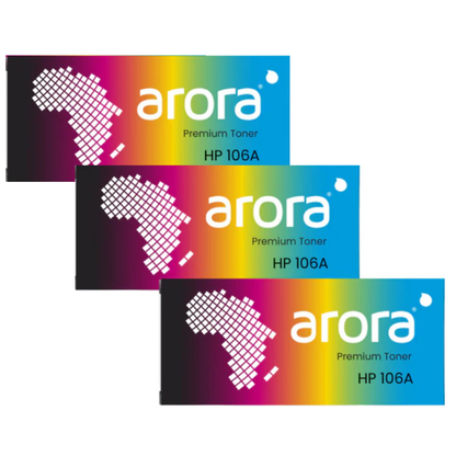 HP 106A Black Compatible Toner Tri-Pack - W1106A