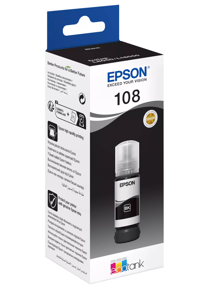 Epson 108 EcoTank Black Original Ink - T09C14A