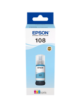 Load image into Gallery viewer, Epson 108 EcoTank Light Cyan Original Ink - T09C54A