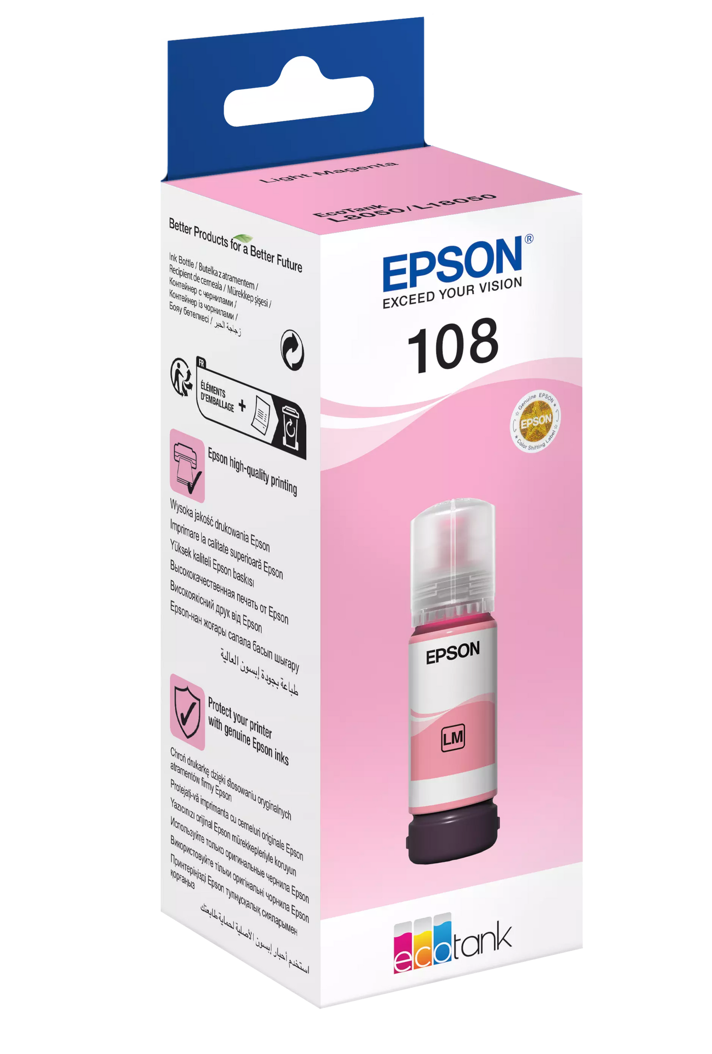 Epson 108 EcoTank Magenta Original Ink - T09C34A