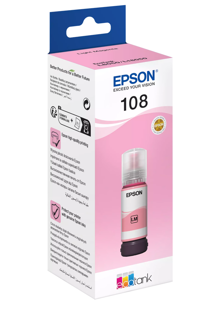 Epson 108 EcoTank Magenta Original Ink - T09C34A