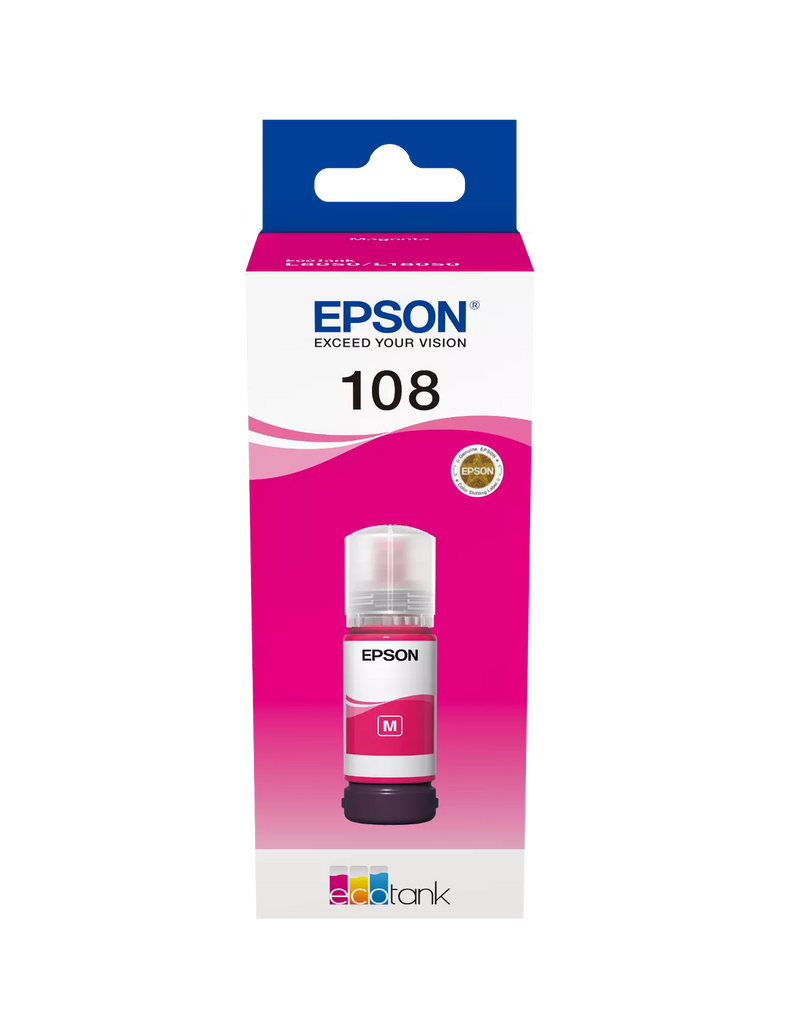 Epson 108 EcoTank Light Magenta Original Ink - T09C64A