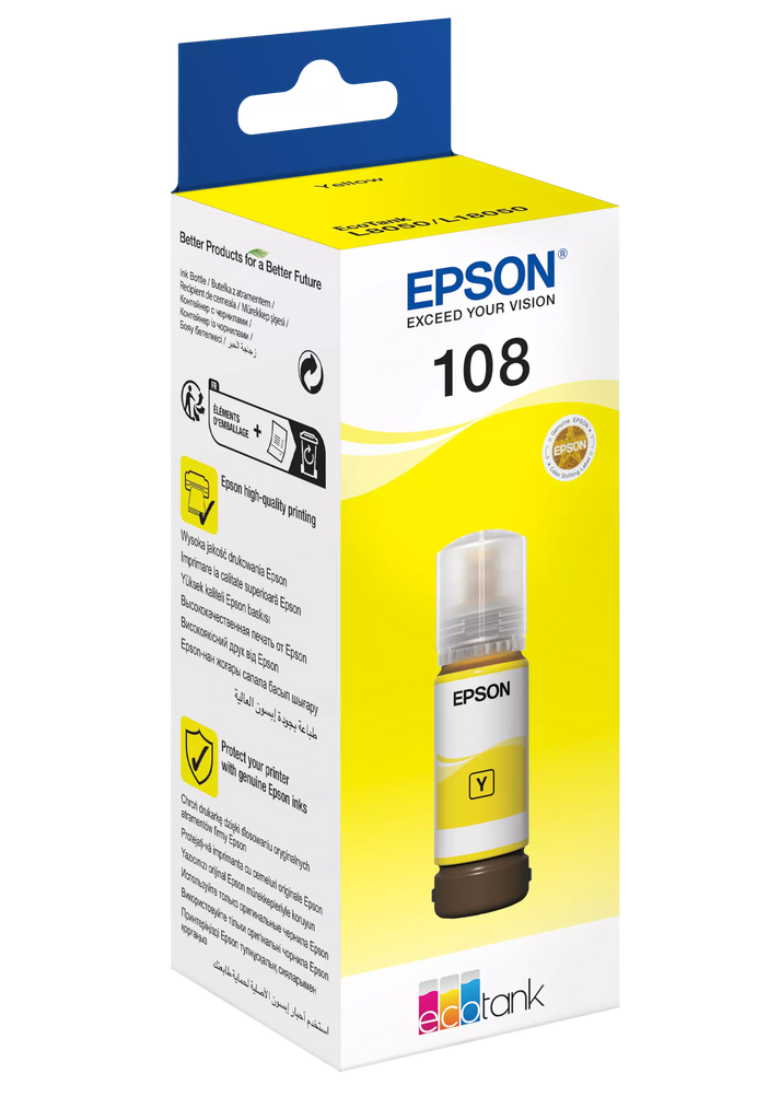 Epson 108 EcoTank Yellow Original Ink - T09C44A