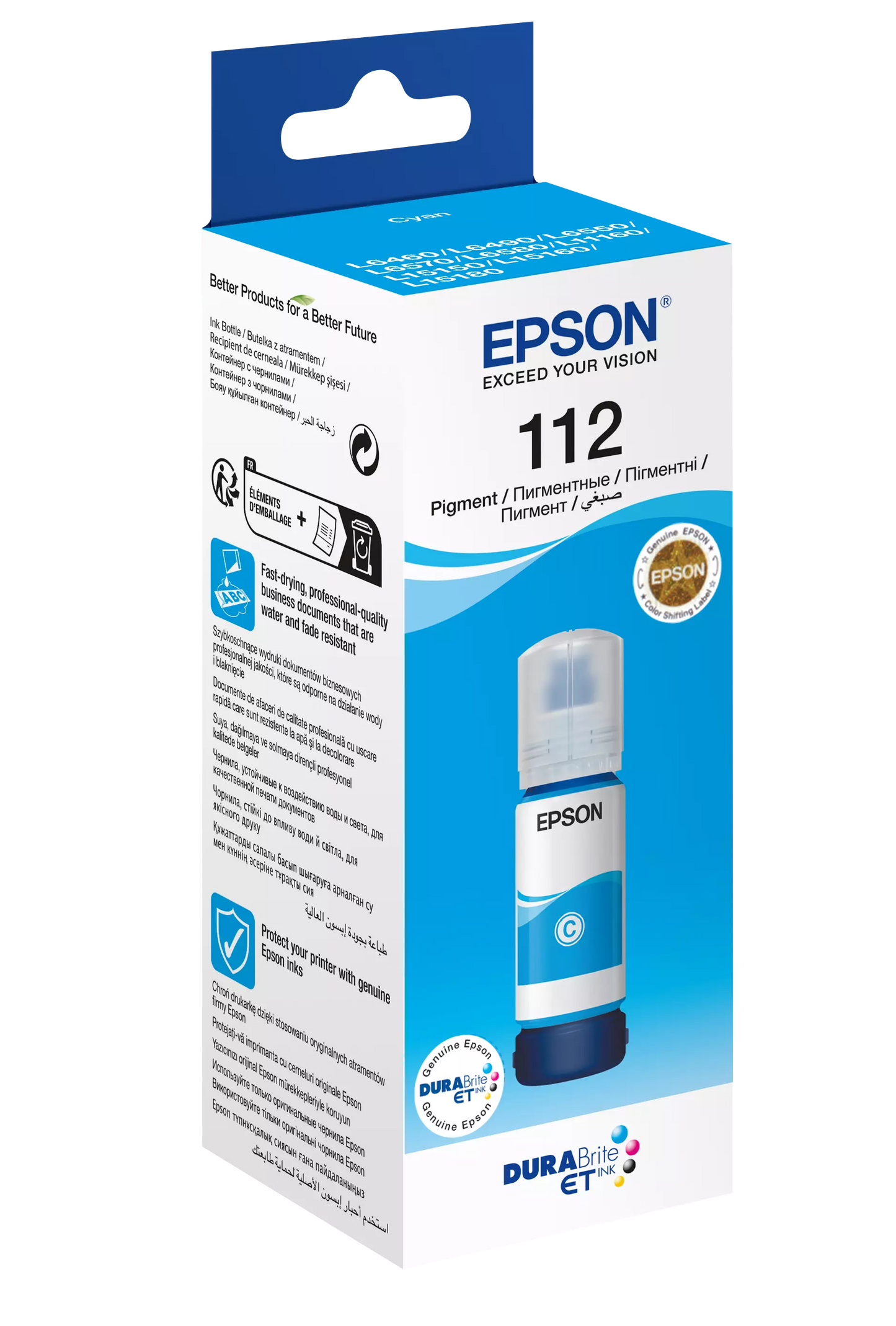 Epson 112 EcoTank Cyan Original Ink - T06C24A