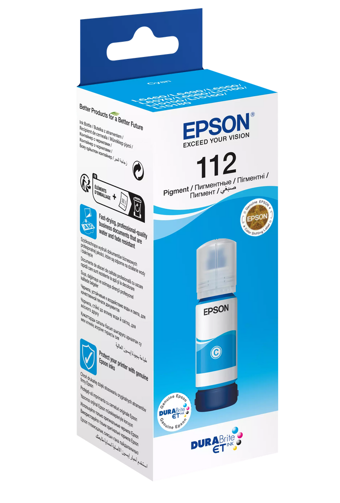 Epson 112 EcoTank Cyan Original Ink - T06C24A