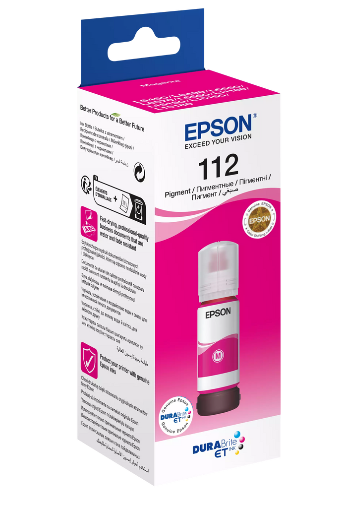 Epson 112 EcoTank Magenta Original Ink - T06C34A