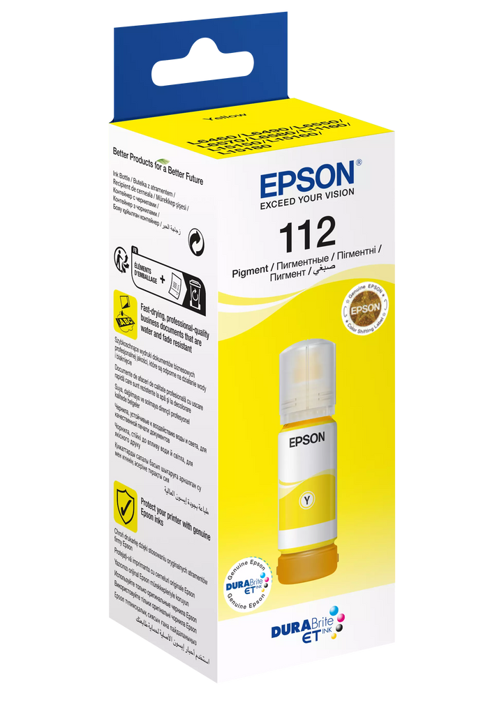 Epson 112 EcoTank Yellow Original Ink - T06C44A