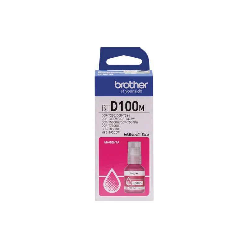 Brother BTD100 Magenta Original Ink Bottle - BTD100M