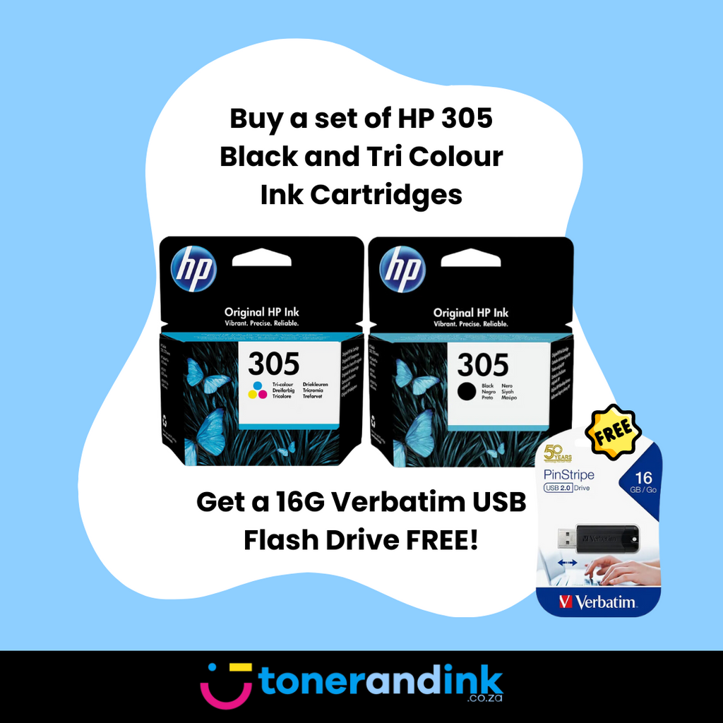 HP 305 Black And Tri Colour Original Ink Multipack - H3YM60AE/H3YM61AE