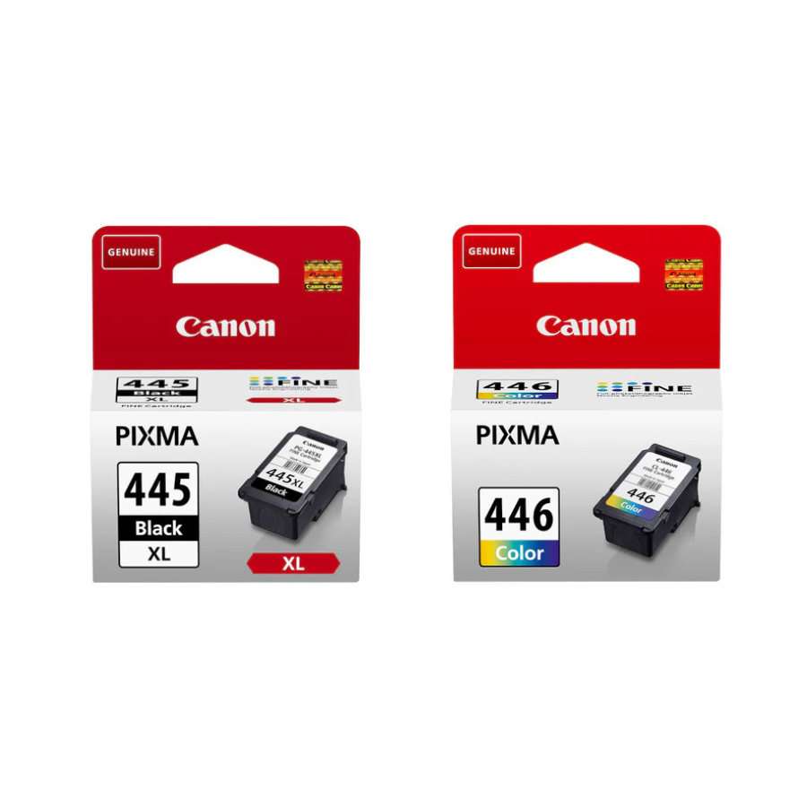 Canon 445XL Black and 446 Tri-Colour Original Ink Multipack - 445XL/446MP