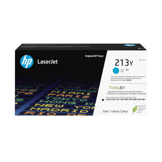 HP 213Y Extra High Yield Cyan Original Toner - W2131Y