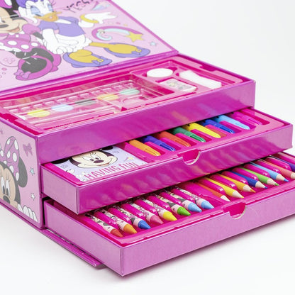Disney Minnie Mouse 43-Piece Colouring Stationery Briefcase