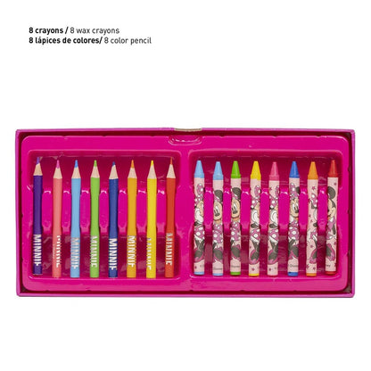 Disney Minnie Mouse 43-Piece Colouring Stationery Briefcase