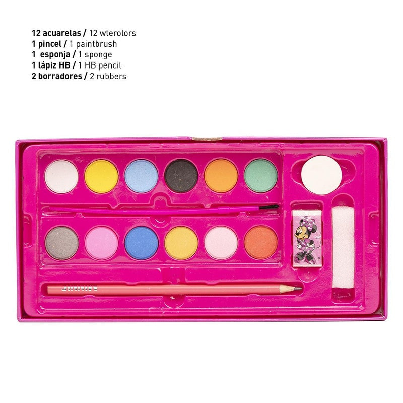 Disney Minnie Mouse 43-Piece Colouring Stationery Briefcase