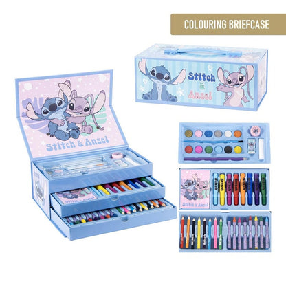 Disney Stitch Stationery Chest Briefcase Kids Art Set