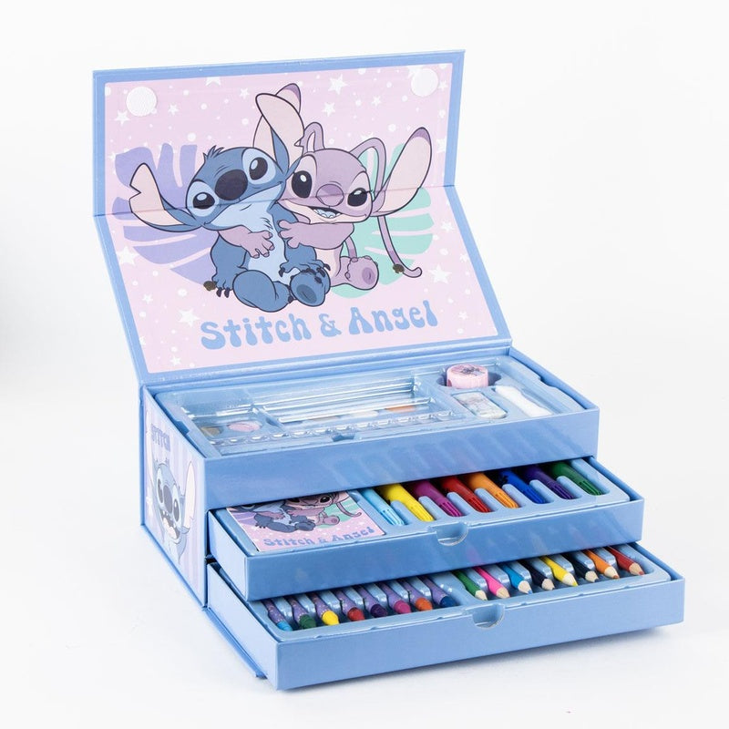 Disney Stitch Stationery Chest Briefcase Kids Art Set