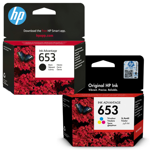 HP 653 Black & Tri-Colour Original Ink Dual Pack - H653MP