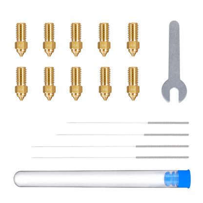 ELEGOO Multi-Size Brass Nozzle Kit for Neptune 4/4 Pro