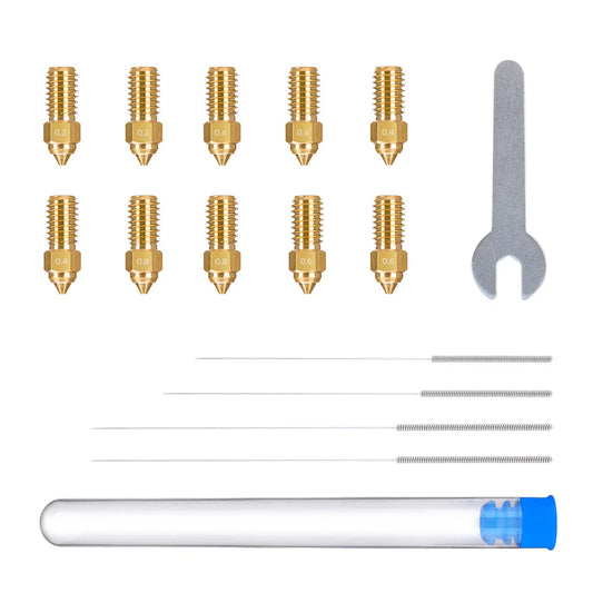 ELEGOO Multi-Size Brass Nozzle Kit for Neptune 4/4 Pro