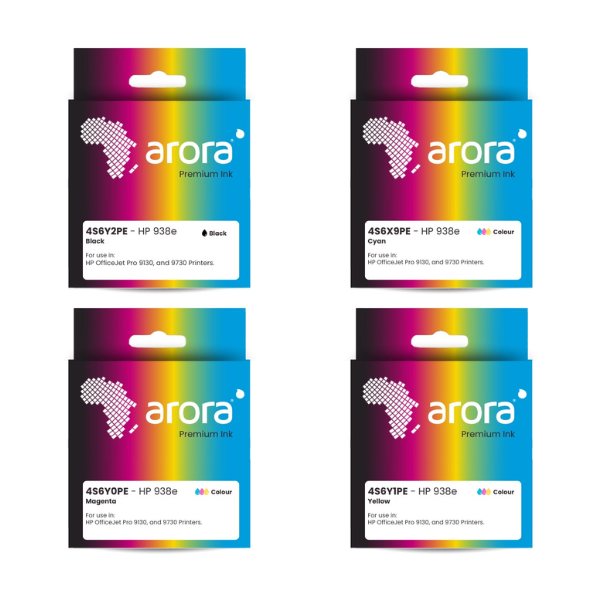 HP 938e High Yield CMYK Compatible EvoMore Ink Multipack - H938eMP