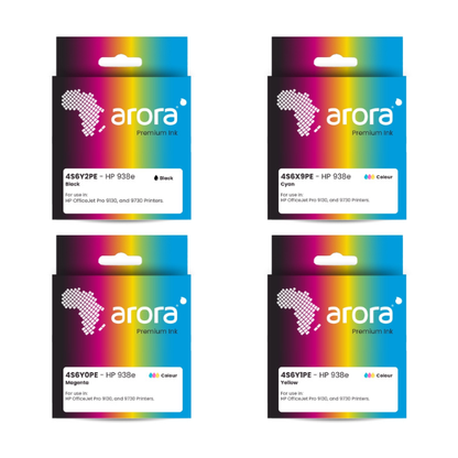 HP 938e High Yield CMYK Compatible EvoMore Ink Multipack - H938eMP