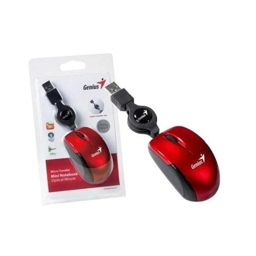 Genius Micro Traveler USB Mouse Ruby