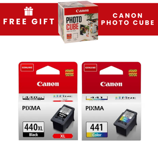 Canon 440XL High Yield Black and 441 Tri-Colour Original Ink Multipack - PG 440XL/CL 441