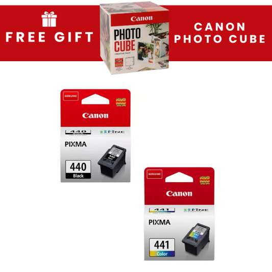 Canon 440 Black and Canon 441 Tri-Colour Original Ink Multipack - 440/441