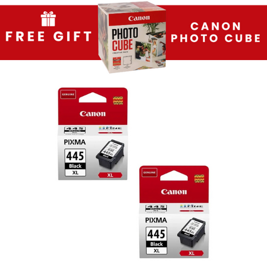 Canon 445XL High Yield Black Original Ink Dual Pack - PG-445XL