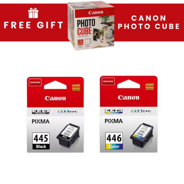Canon 445 Black and 446 Tri-Colour Original Ink Multipack - PG445446MP