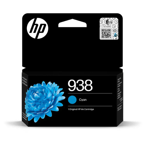 HP 938 Cyan Original Ink - 4S6X5PE