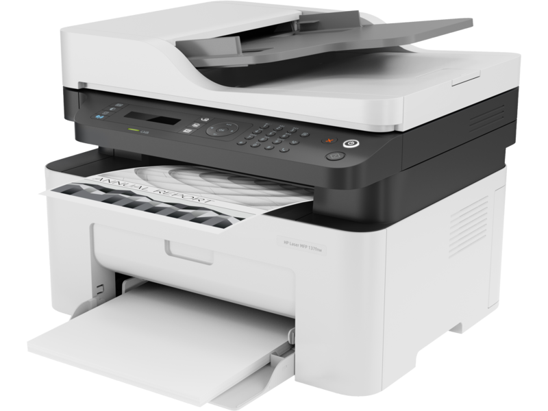 HP Laser MFP 137fnw Mono Printer - 4ZB84A