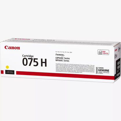 Canon 075H High Yield Yellow Original Toner - CRG075HY