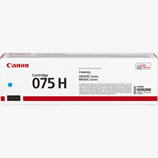 Canon 075H High Yield Cyan Original Toner - CRG075HC