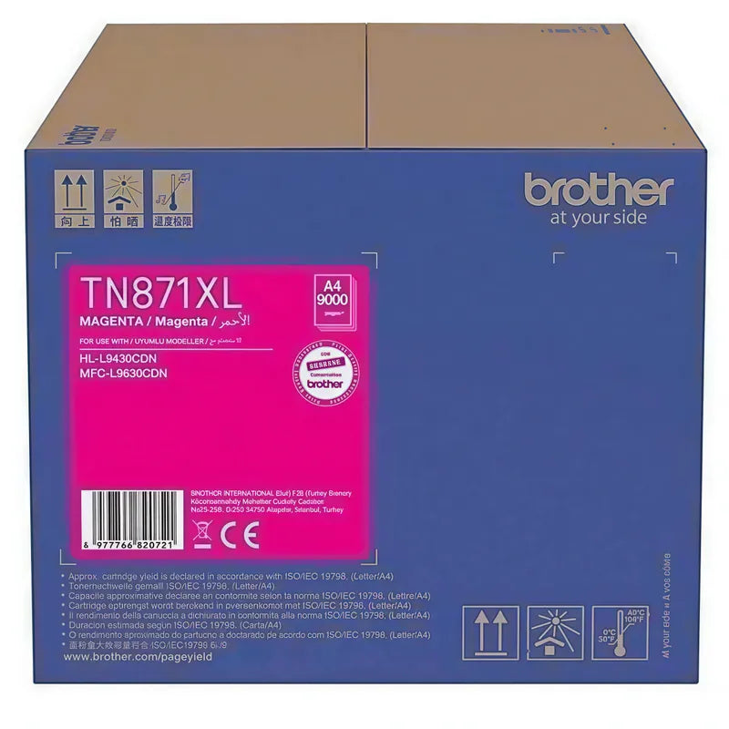 Brother TN871 Magenta Hoë Opbrengs Oorspronklike Toner - TN-871