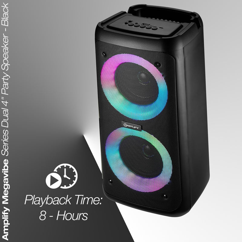 Amplify Megavibe Series Dual 4" Party Speaker