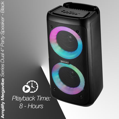 Amplify Megavibe Series Dual 4" Party Speaker