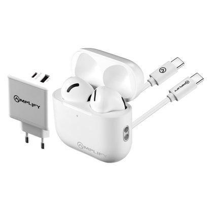 Amplify VoltKit Series True Wireless Earphones + 32W Dual Wall Charger + USB-C Cable Combo