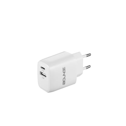 Bounce Tag Series Dual USB & USB-C 12W Wall Charger
