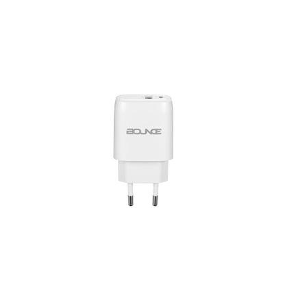 Bounce Tag Series Dual USB & USB-C 12W Wall Charger
