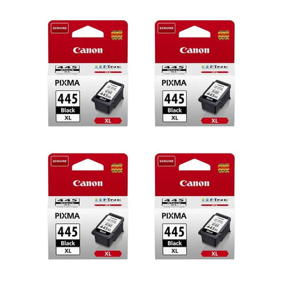 Canon 445XL High Yield Black Original Ink Quad Pack - PG-445XL