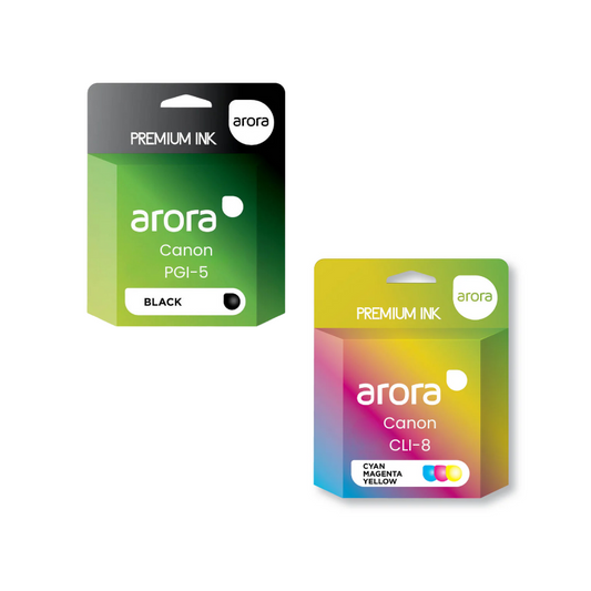 Canon 5 Black 8 CMYK Compatible Ink Multipack - PGI-5 / CLI-8 MP